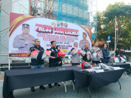 Polrestabes Surabaya Sikat 192 Pelaku Kriminal dalam 5 Bulan, Curanmor Jadi Kejahatan Paling Dominan