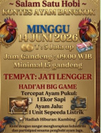 Kontes Ayam Bangkok di Ponggok Blitar Jadi Sorotan, Warga Minta Pengawasan Ketat Antisipasi Judi Terselubung