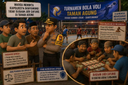 Dugaan Judi Capjikie Muncul di Tengah Turnamen Voli Taman Agung, Warga Desak Aparat Lakukan Penertiban