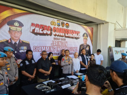 Polrestabes Surabaya Amankan 45 Tersangka dari Pengembangan Penyidikan Kasus Siber Internasional