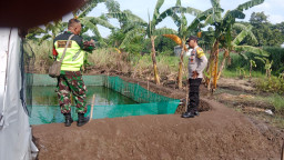 Bhabinkamtibmas Kelurahan Pogar Pantau Budidaya Lele untuk Dukung Ketahanan Pangan Nasional