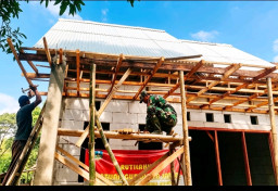 Sentuhan Hangat Kodim 0828/Sampang, Hadirkan Hunian Nyaman untuk Bu Hati di Desa Muktesareh