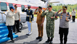 Sinergi TNI-Polri Sukseskan Kunjungan Presiden Prabowo di Sampang, Resmikan Inpres Jalan Desa 2025