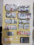 Kurir Ganja dan Sabu di Surabaya Dibekuk, Satresnarkoba Polrestabes Sita Ratusan Gram Narkotika