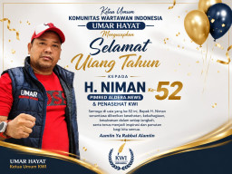 Ketua Umum KWI dan Direktur 12 Media Online Sampaikan Ucapan Hangat untuk HUT ke-52 H. Niman