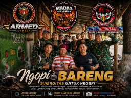 Armed Jember, Ormas MADAS, dan Media Online Jejak-Indonesia.id Perkuat Sinergitas Lewat Ngopi Bareng di Patrang