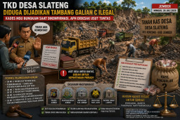 TKD Desa Slateng Diduga Dijadikan Tambang Galian C Ilegal, Kades MSU Bungkam Saat Dikonfirmasi, APH Didesak Usut Tuntas