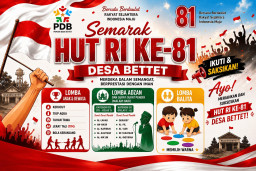 Semarakkan Hari Kemerdekaan, Pemuda Desa Bettet Siapkan Lomba Hiburan hingga Keagamaan