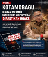 Hoaks Rekaman Suara Sekprov Sulut Tahlis Gallang Beredar, Masyarakat Diminta Bijak dan Utamakan Verifikasi Informasi