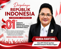 Vanda Rantung Kobarkan Semangat HUT ke-81 RI: Terus Bersatu, Berkarya dan Membangun Indonesia