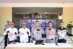 Kapolresta Sumenep Pimpin Konferensi Pers Hasil Operasi Tumpas Narkoba Semeru 2026