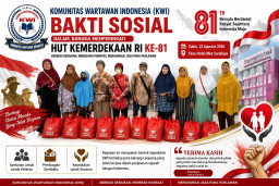 KWI Gelar Bakti Sosial dan Santunan Janda Veteran dalam Memperingati HUT Kemerdekaan RI ke-81
