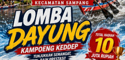 Semarakkan HUT ke-81 RI, Kelurahan Banyuanyar Sampang Gelar Lomba Dayung
