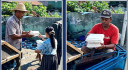 Konsisten Berbagi di Hari Baik, Dandim 0828/Sampang dan Awak Media Salurkan Nasi Kotak untuk Kaum Dhuafa