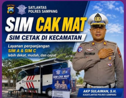 Satlantas Polres Sampang Gelar Layanan SIM Cak Mat di Kecamatan Omben untuk Dekatkan Pelayanan Publik ​