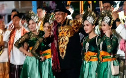 Lanceng Torajeh Percussion Pukau Tegal Night Carnival, Kolaborasi Kearifan Lokal Dongkrak Pariwisata