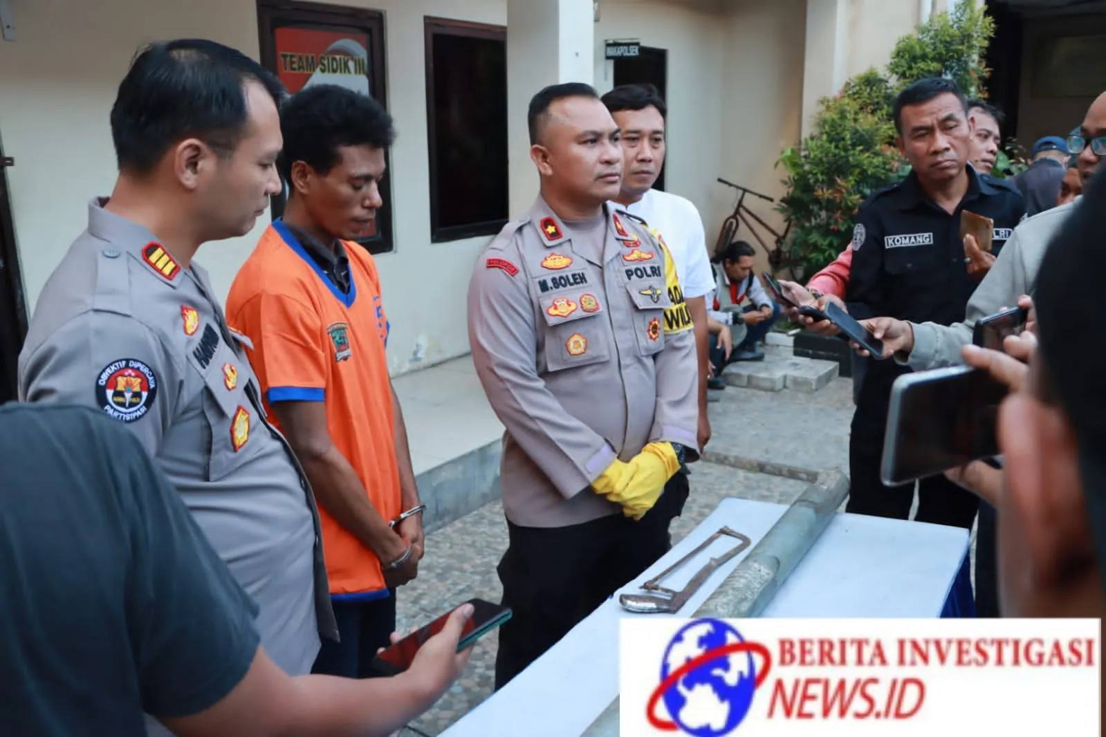 Seorang Pemuda Diciduk Polisi karena Curi Tiang PJU Yang Membuat Taman PUPR Gelap