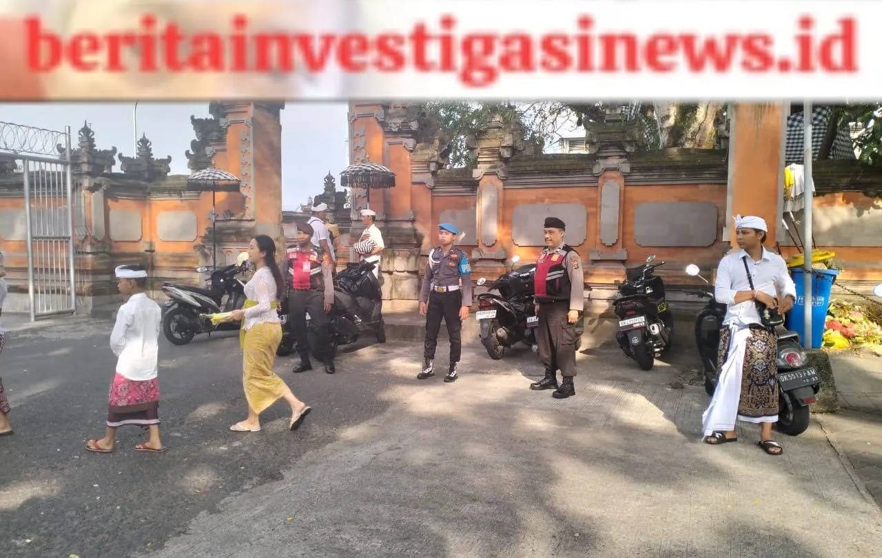 Pengamanan Persembahyangan Hari Raya Galungan di Bandara Ngurah Rai