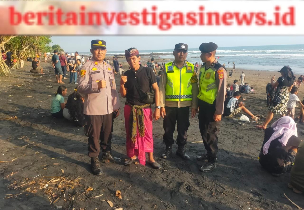 Polsek Seltim Amankan Perayaan Umanis Galungan di Pantai Klecung