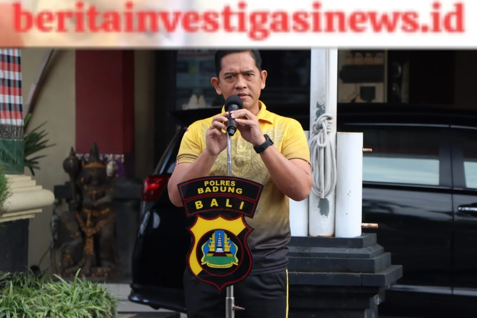 Kapolres AKBP Teguh Priyo Wasono Ajak Anggota Olahraga Senam Aerobik