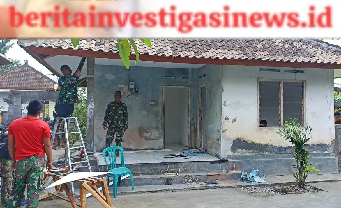 Telah Dicapai 72% Pengerjaan SFT Rehab RTLH Program TMMD Kodim Badung