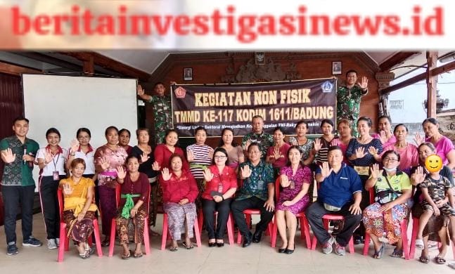 Penyuluhan dan Pemeriksaan Kesehatan Gratis Digelar Satgas TMMD Kodim Badung