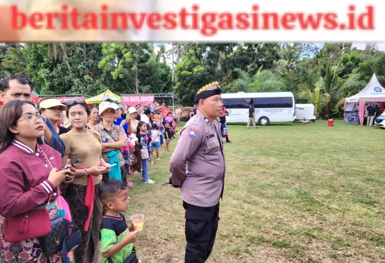 Personil Polsek Selemadeg Timur Atensi Pengamanan Penyelenggaraan di Bantas Festival