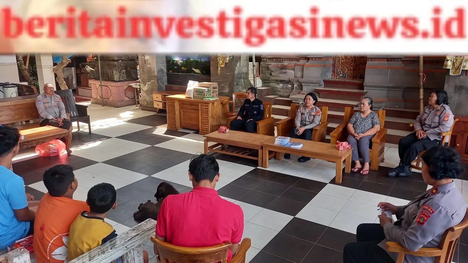 Program Minggu Kasih, Polda Bali Dengarkan Isi Hati Anak Panti Asuhan Dharma Jati