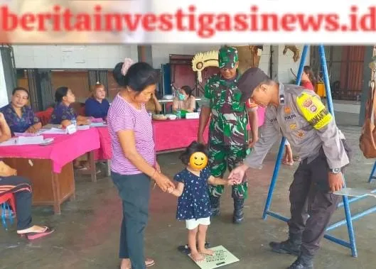 Kegiatan Posyandu di Desa Belega Didampingi Babinsa-Bhabinkamtibmas