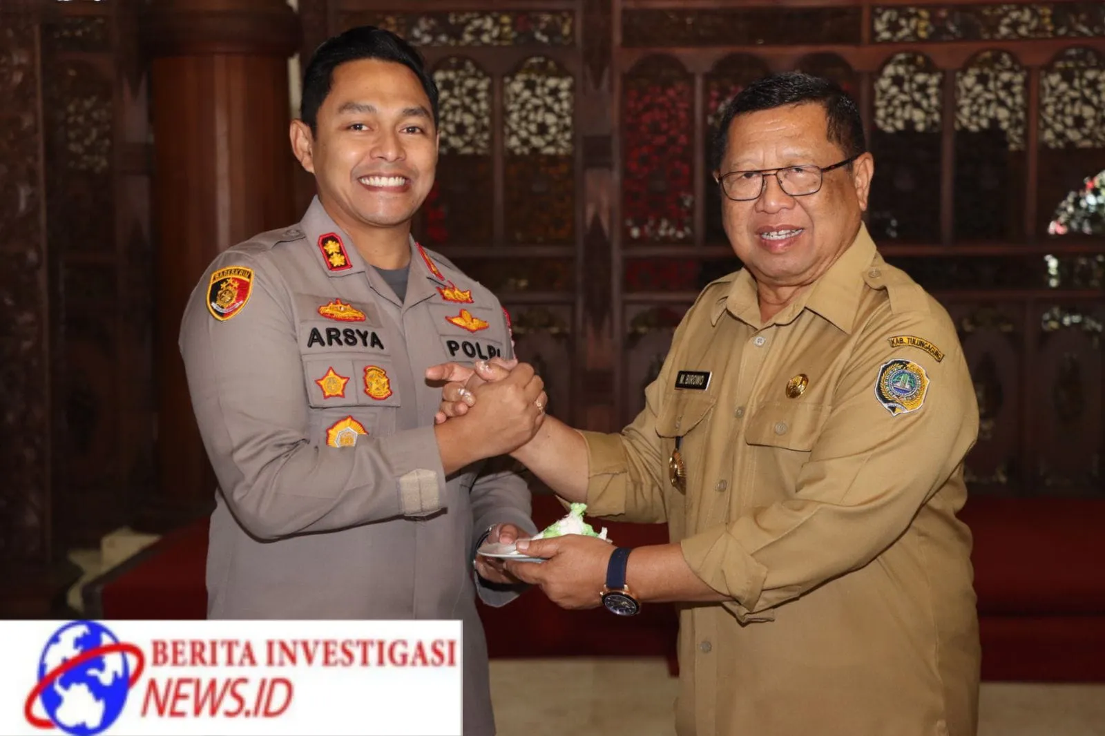 Awali Tugas Kapolres Tulungagung Beri Surprise di Hari Ultah Bupati