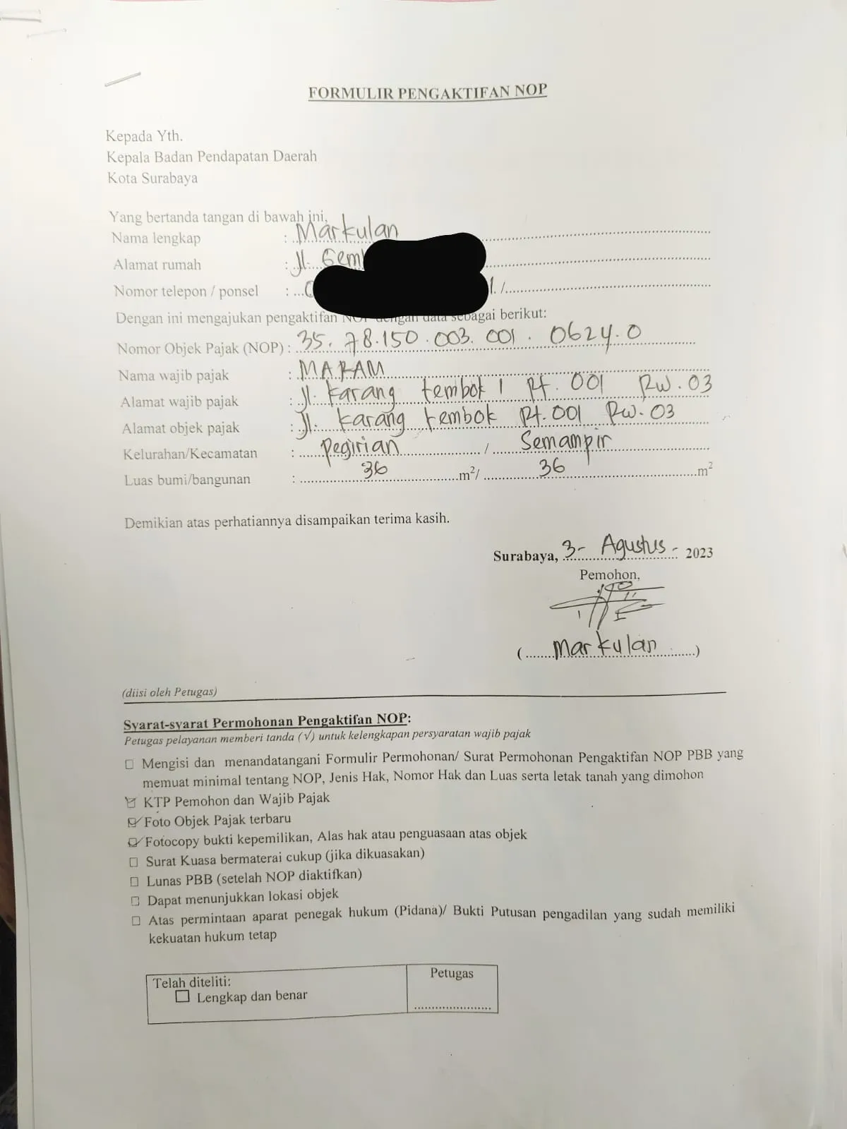 Rakyat Bayar Pajak PBB Dipersulit, Ada Apakah Dengan Pemkot Surabaya