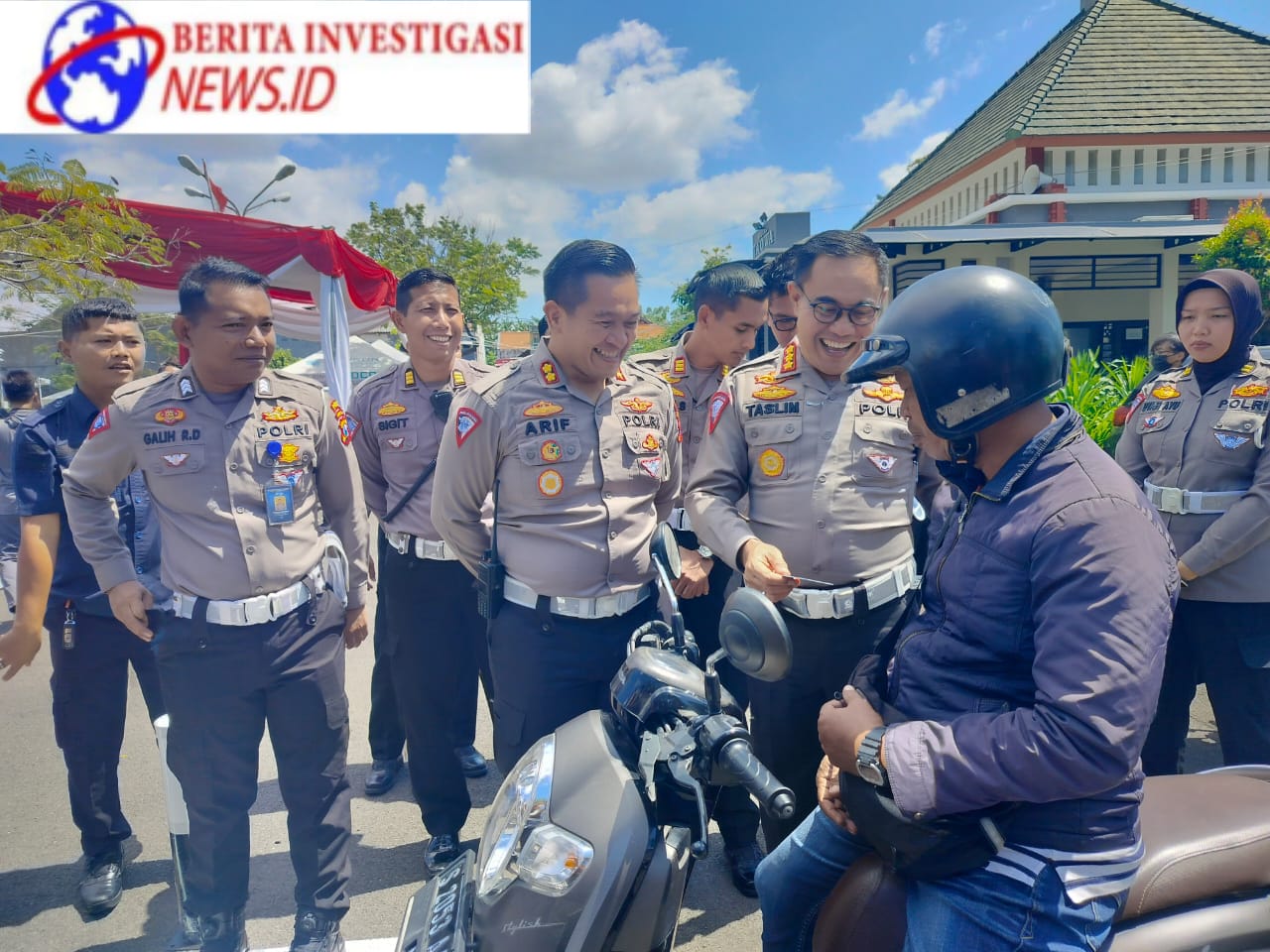 Kombes Pol Taslim, Kunjungan Ke Satpas Colombo Surabaya, Cek Perubahan Lintasan Uji Praktek SIM C Huruf S