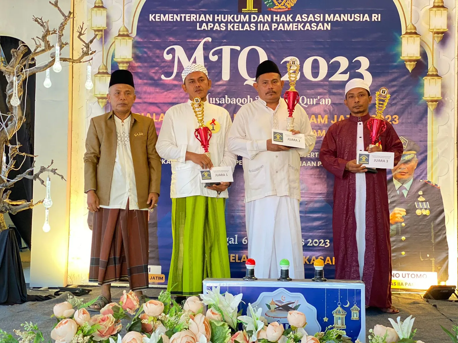 WBP Lapas Narkotika Kelas IIA Pamekasan Kembali Torehkan Prestasi Membanggakan Dalam Ajang MTQ Antara Warga Binaan Se-Korwil Madura