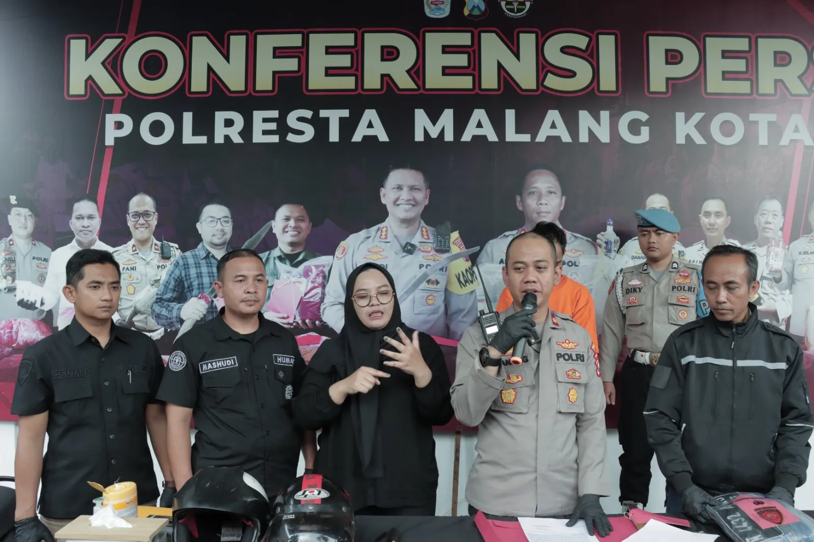 Polresta Malang Kota Berhasil Amankan Pelaku Curanmor Bersajam Beraksi di 20 TKP
