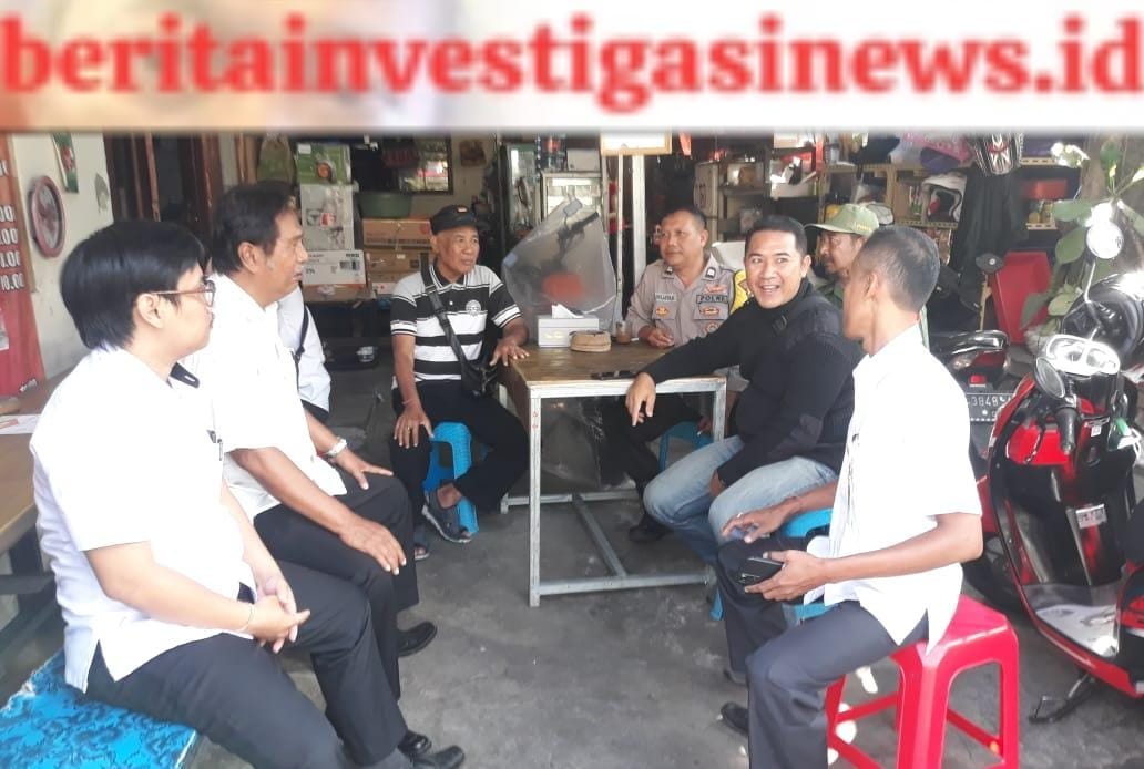 Sambangan Dialogis Polisi Banjar Suci Didampingi Bhabinkamtibmas Polsek Denbar Sosialisasikan APBH