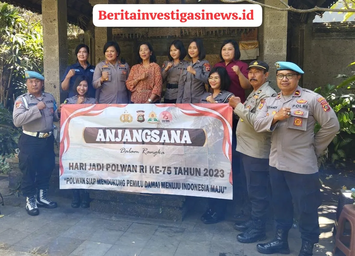 Anjangsana HUT Polwan, Kapolres Kawban ke Rumah Iptu (P) Ni Luh Mandyani