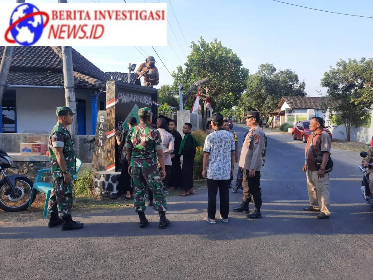 Kapolres Nganjuk Apresiasi Warga Pagar Nusa yang Bongkar Sendiri Tugu Perguruan Pencak Silatnya