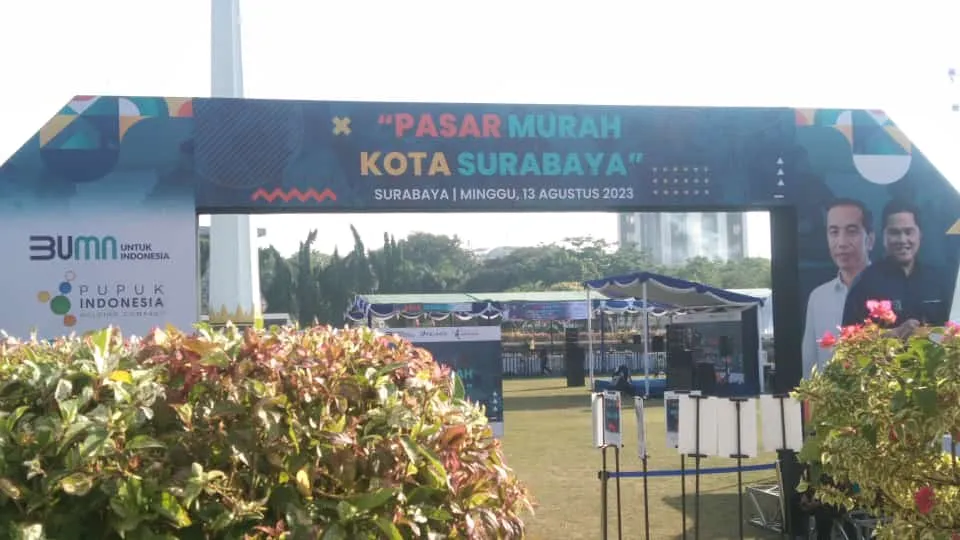 Pemerintah Kota Surabaya Mengantisipasi Dampak EL-Nino Membuka Pasar Murah