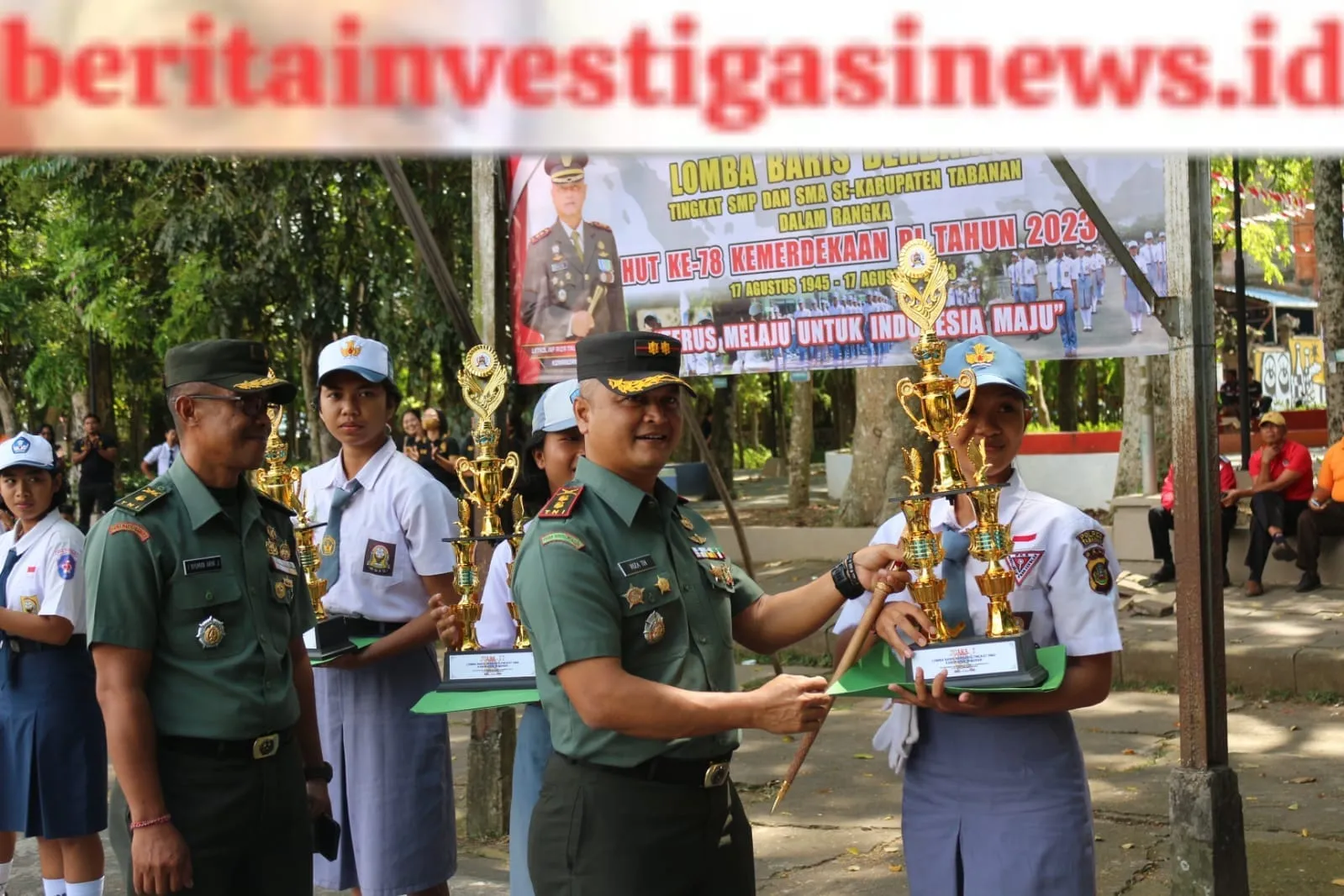 Sonsong HUT Proklamasi RI, Kodim Tabanan Gelar Lomba PBB Tingkat SMP dan SMA