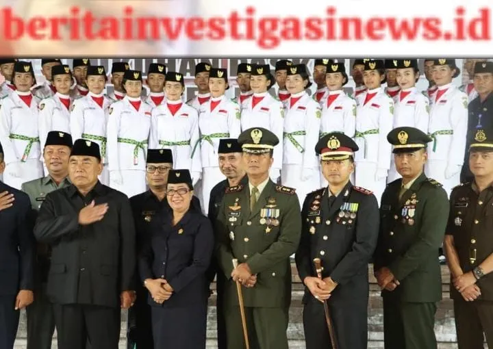 Berlansung Meriah, Kapolres Jembrana Hadir Dalam Pengukuhan Paskibaraka Kabupaten Jembrana