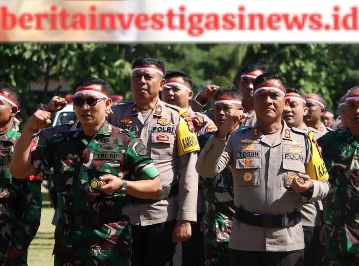 Sinergitas TNI-POLRI Bersama Masyarakat Sambut Hari Kemerdekaan RI