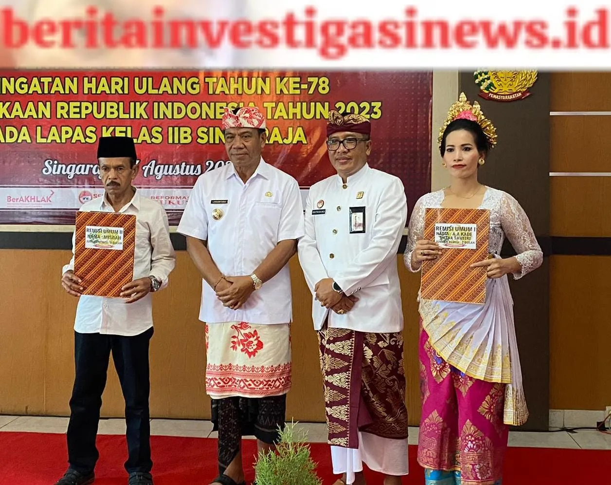Dua Narapidana Lapas Singaraja Hirup Udara Segar Setelah Dapatkan Remisi Umum