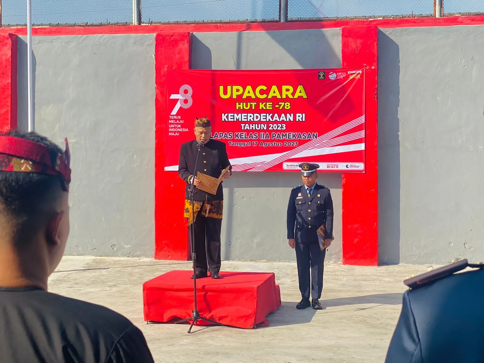 Kobarkan Semangat Kemerdekaan, Lapas Pamekasan Gelar Upacara Peringati HUT Kemerdekaan RI ke-78