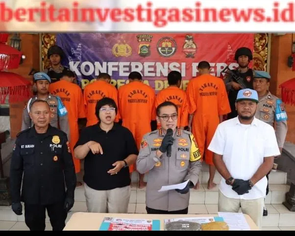 Satresnarkoba Polresta Denpasar Amankan Puluhan Tersagka Jaringan Narkotika Lintas Pulau