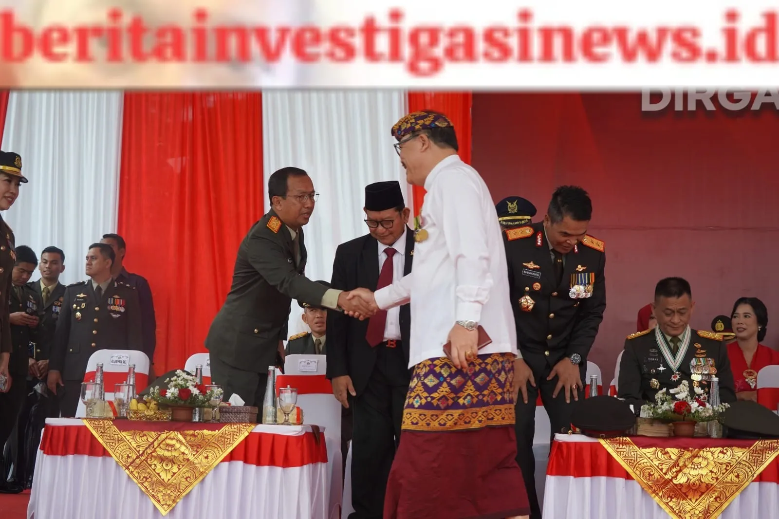 Pengibaran Bendera Merah Putih pada Peringatan HUT RI ke-78