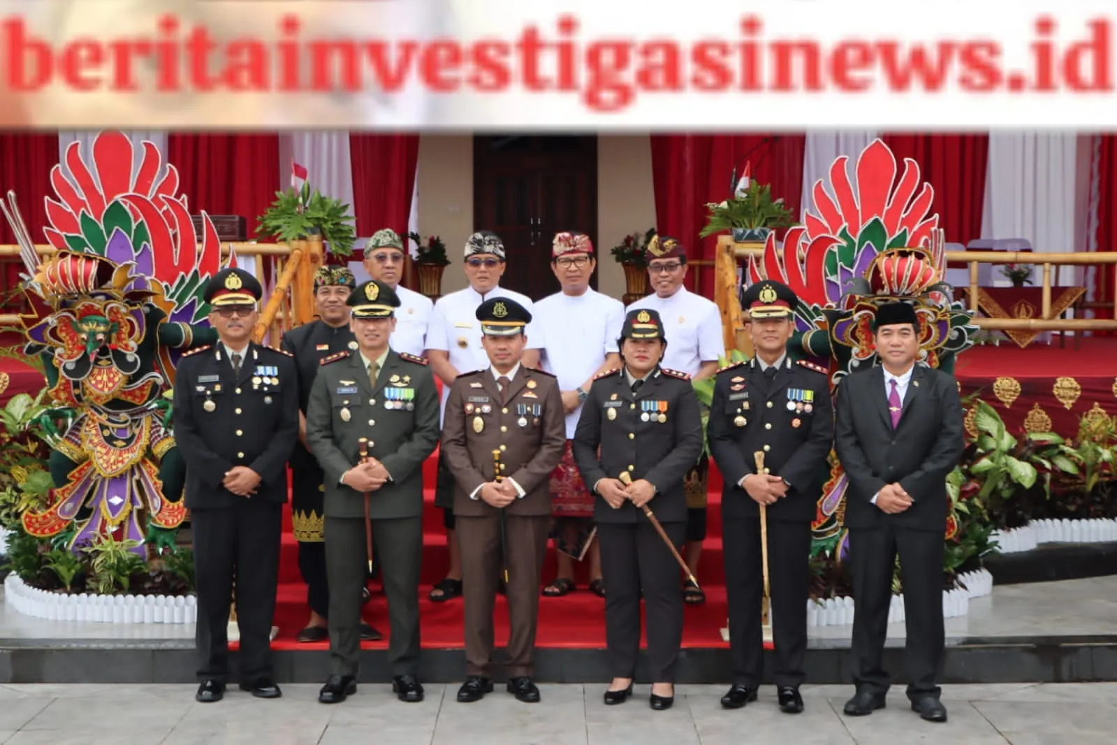 Kapolres Kawban Hadiri Upacara Peringatan Hari Kemerdekaan RI di Puspem Badung