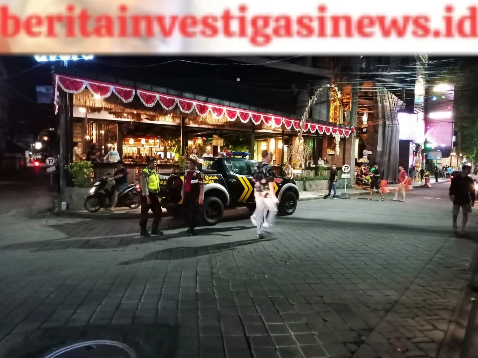Upaya TGK Wilayah Hukum, Polsek Kuta Lakukan Blue Light Patrol KRYD