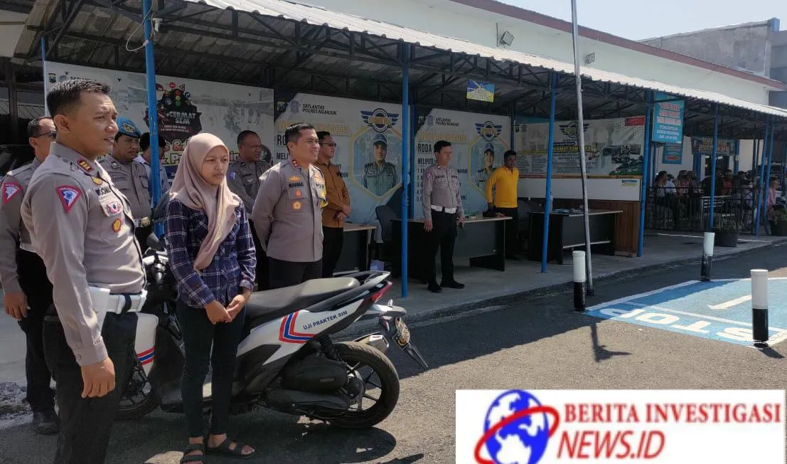 Kapolres Nganjuk Sidak Layanan SIM Satpas Polres Nganjuk