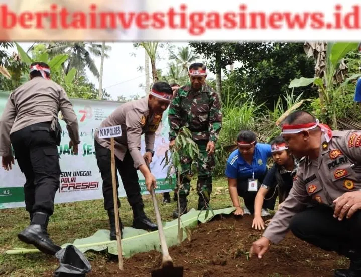 Polres Badung Gelar Aksi Tanam Seribu Pohon