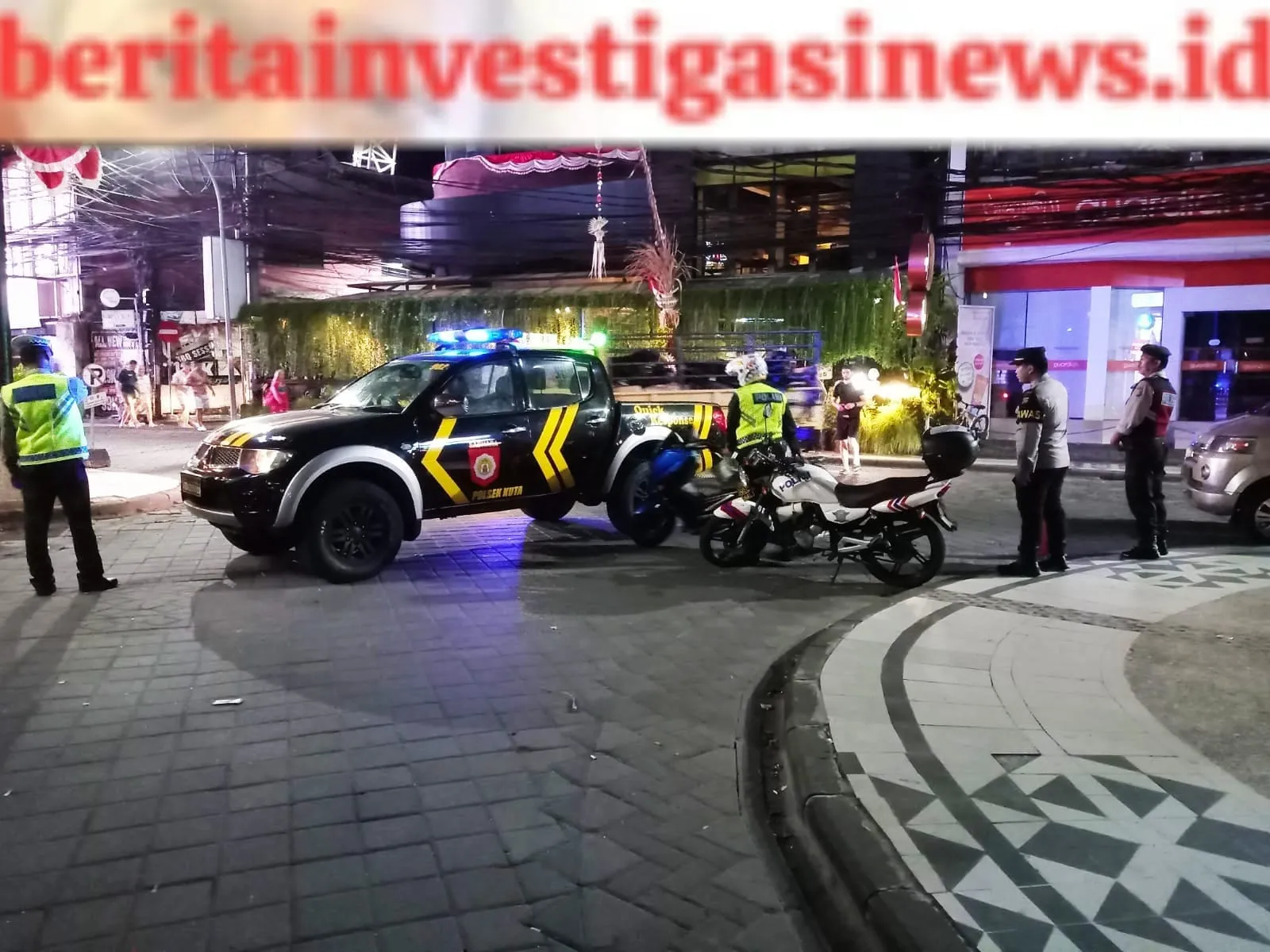 Intensifkan Blue Light Patrol Polsek Kuta CGK Wilayah Hukum